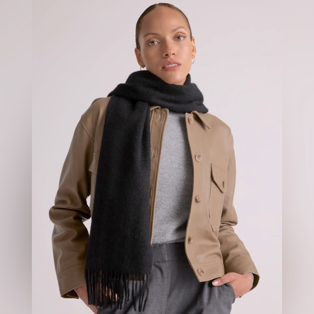 J Crew Women's Wool Blend Scarf with Fringe- O/S - Picture 1 of 5